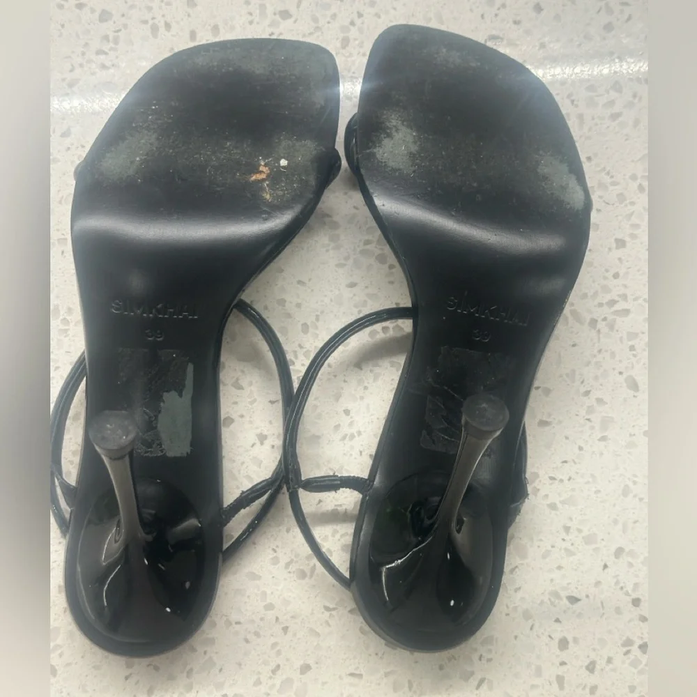 Simkhai Siren Black Patent 4 inch High Heels size 39 - Picture 8 of 11